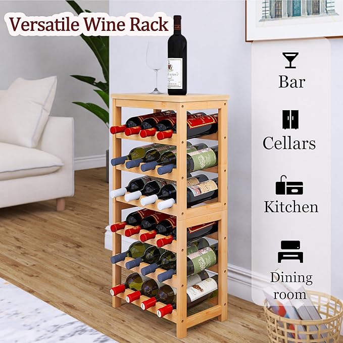 24 Bottles Floor Wine Rack - Image 4