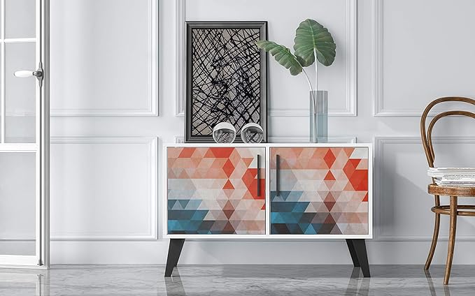 Manhattan Comfort Amsterdam Double Door Side Table - Image 2