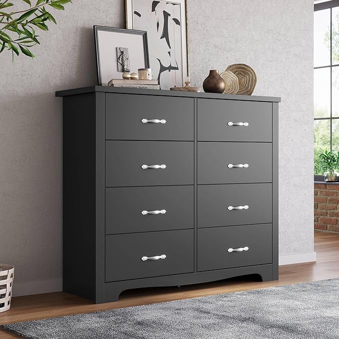 LINSY HOME 8 Drawers Dresser for Bedroom, Living Room by LINSYHOME
