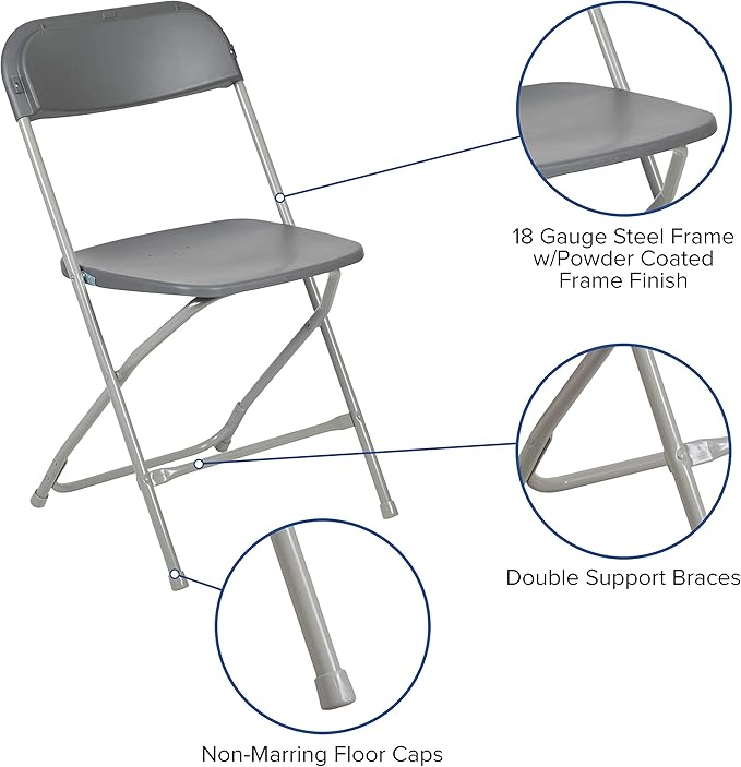 Flash Furniture Hercules Series Plastic Folding Chair - Image 4
