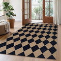 Lahome Checkered Easy Jute Outdoor Rug, 5x7 Area Rugs by Lahome