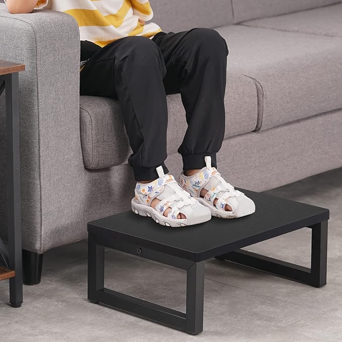 Snughome Wooden Step Stools for Adults Kids, Solid Portable Wooden Bedside Step - Image 3