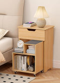 End Table Small Night Stand for Small Spaces Narrow Side Tables Bedside Table by Turosur