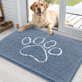 OLANLY Door Mat for Muddy Dog Paws 36x24, Absorbent Chenille Doormat by OLANLY