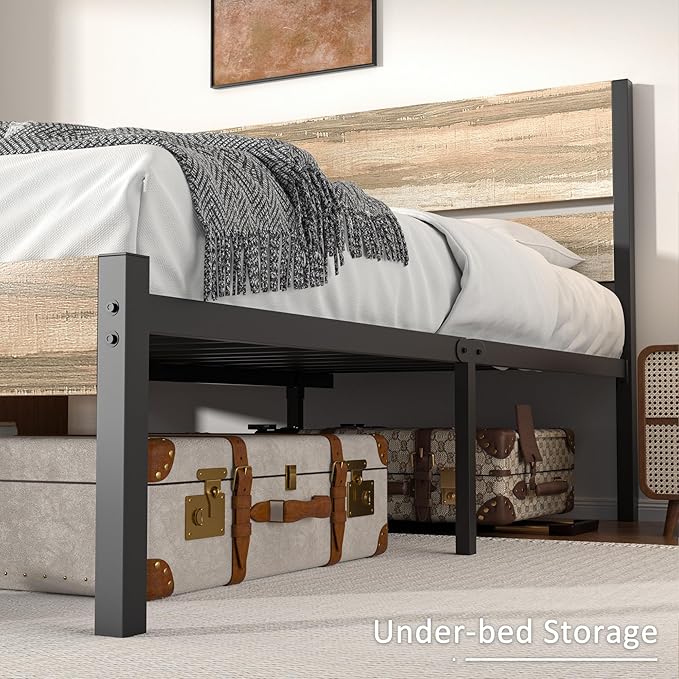 VECELO Queen Size Bed Frame - Image 5
