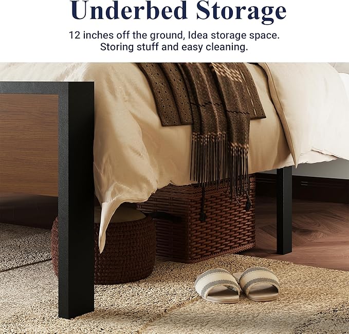 Allewie King Size Platform Bed Frame - Image 5