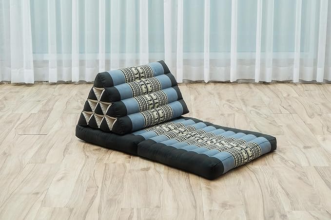 LEEWADEE 2-Fold Mat with Triangle Cushion – Comfortable TV Pillow, Foldable - Image 5