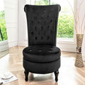 Container Furniture Direct Royal High-Back Velvet Accent Chair by ContainerDirect