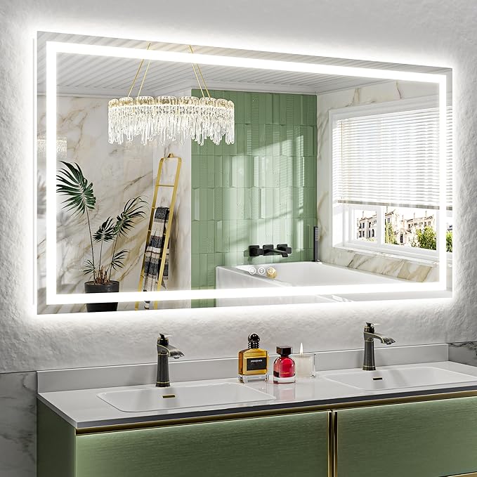 72x40 Inch LED Bathroom Mirror by YEELAIT