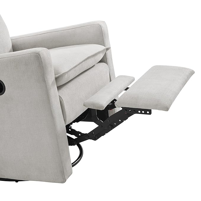 Oxford Baby Uptown Upholstered Swivel Glider & Recliner Nursery Chair - Image 7