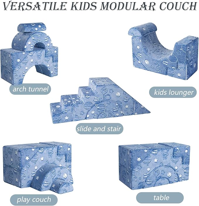 MeMoreCool Foam Climbing Toddler Couch, Modular Kids Sofa - Image 3