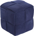 Ottoman Foot Rest Soft and Comfortable Ottoman Square Corduroy Woven Design by Cmishe