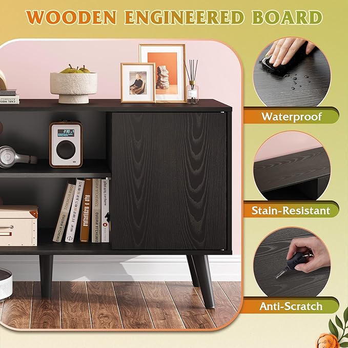 WLIVE TV Stand for 43 Inch TV, Small Entertainment Center - Image 4