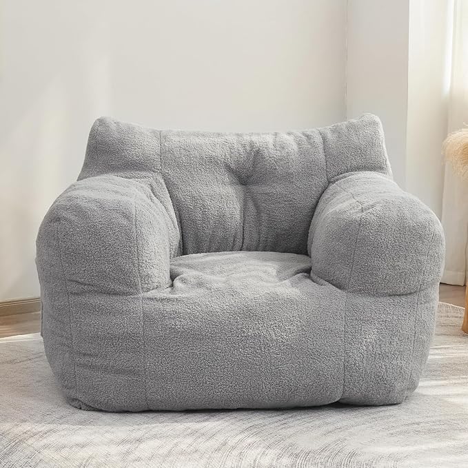 HIGOGOGO Giant Bean Bag Chairs for Adults, Big Comfy Chair Sofa for Bedroom - Image 9