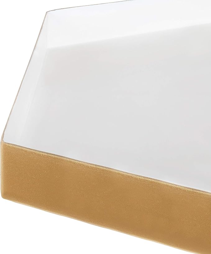 Kate and Laurel Kashvi Modern Hexagon Side Table, Contemporary Geometric Accent - Image 5