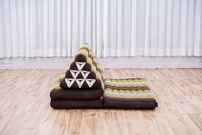 Leewadee 3-Fold Mat XXL with Triangle Cushion – Firm TV Pillow, Foldable - Image 7