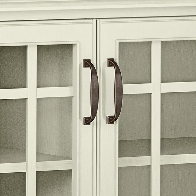 SIMPLIHOME Connaught Solid Wood 46 Inch Wide Traditional Low Storage Cabinet in - Image 8