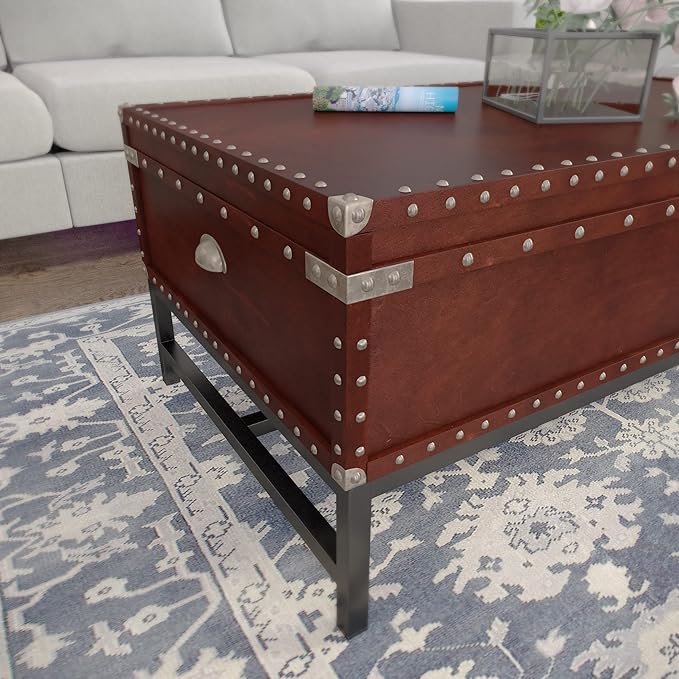 SEI Furniture Voyager Storage Cocktail Table - Image 7
