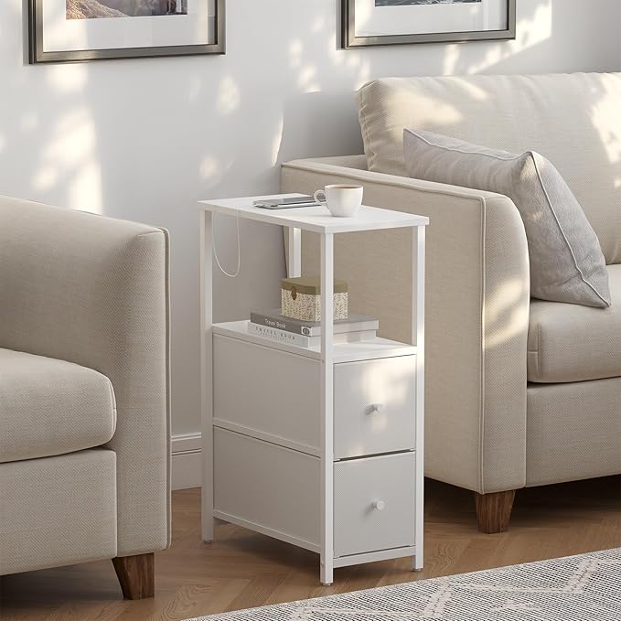 TUTOTAK Small Narrow End Table, Side Table, Nightstand - Image 5