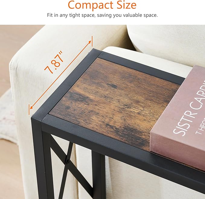 Console Table, 70” Narrow Sofa Table, Entryway Table, Industrial Sofa Table - Image 5