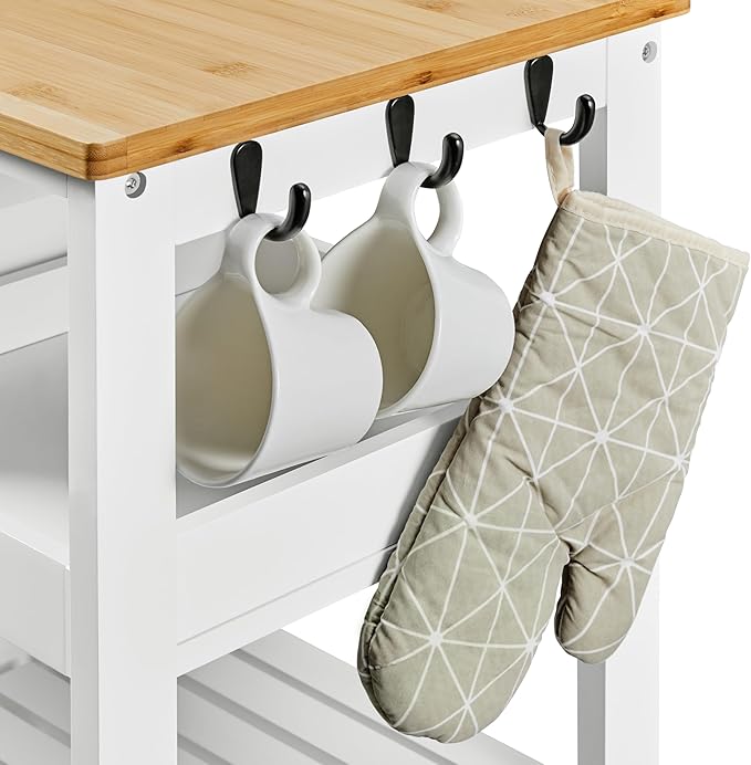 Yaheetech Kitchen Island Cart on Wheels - Image 10