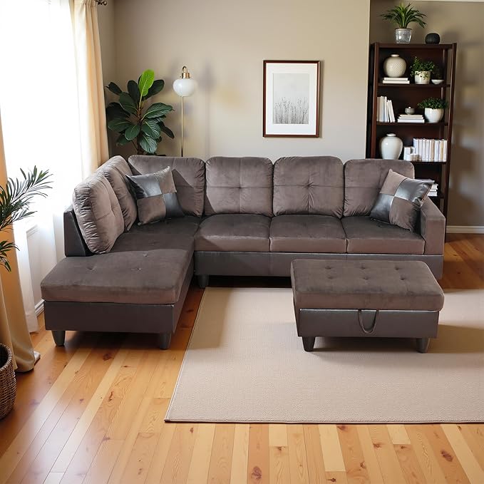 Osparple L Shaped Couch Sectional Couches - Image 4