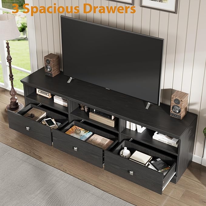 GarveeHome TV Stand for 65/70/75 Inch TV, Entertainment Center - Image 3
