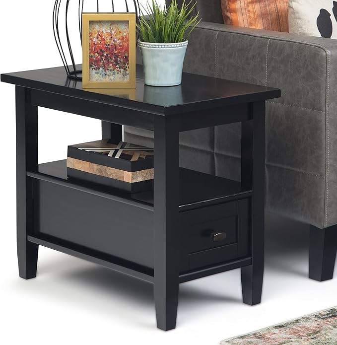 SIMPLIHOME Warm Shaker SOLID WOOD 14 inch Wide Rectangle Transitional Narrow - Image 11