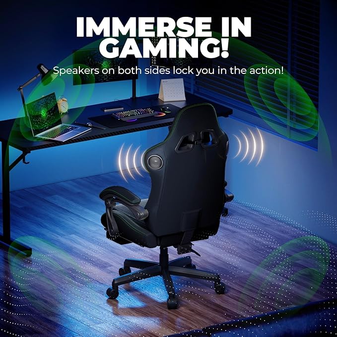 GTPLAYER ACE-PRO Music Gaming Chairs – Built-in Speakers, App Support & - Image 4