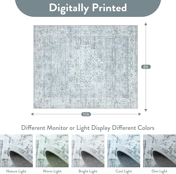 LIVEBOX Washable Area Rug 8x10 Rugs - Image 2