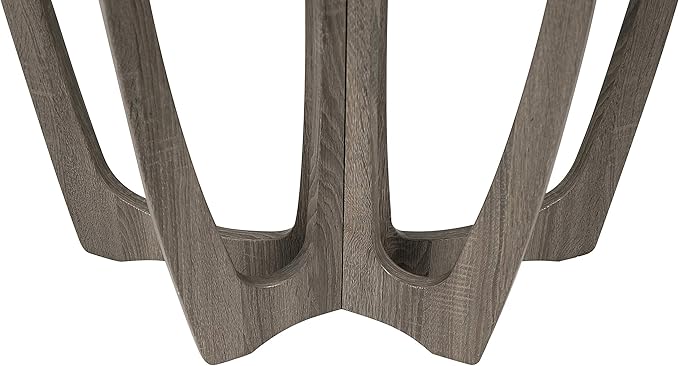 FINECASA Half-Moon Console Table, Semicircle Narrow Side Table, 43.4x17x30 - Image 5