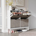 GarveeHome Fluted Shoe Storage Cabinet by GarveeHome