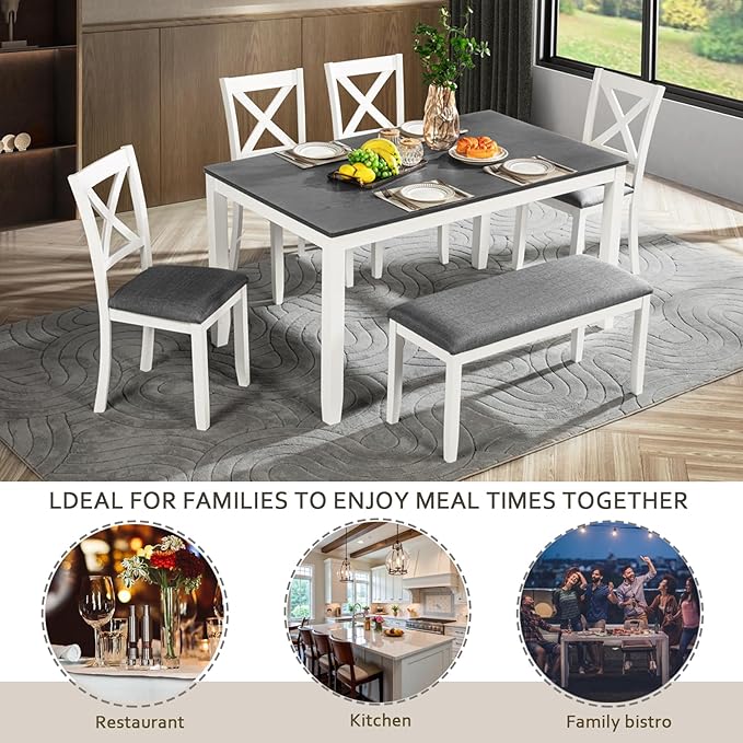 Ball & Cast 6 Piece Dining Table Set - Image 9