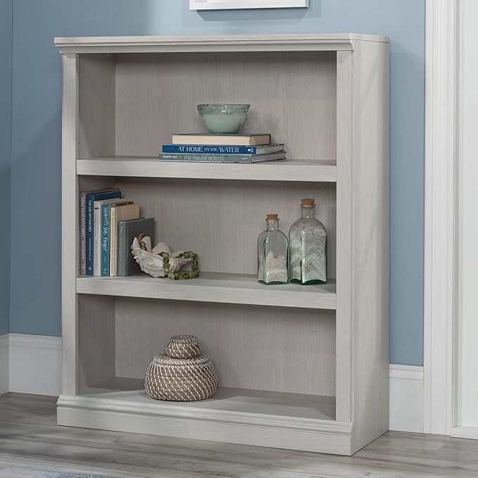 Sauder 3 Tier Book Shelf Wooden Bookcase Multipurpose Bookshelf - Image 2