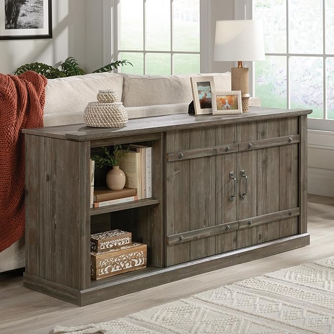 Sauder Entertainment Credenza, Pebble Pine Finish - Image 7