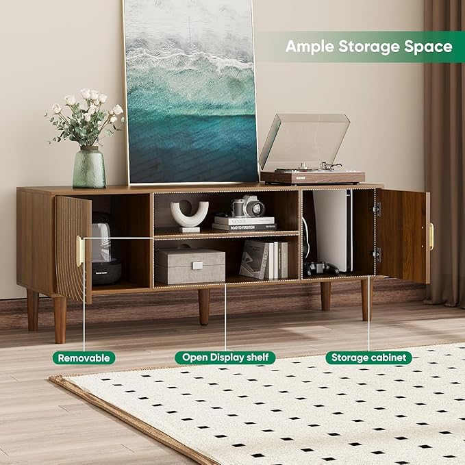 47" TV Stand for TVs up to 55 Inch, Entertainment Center - Image 5