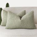 Foindtower Pack of 2 Textured Boucle Throw Pillow Covers Accent Solid by Foindtower