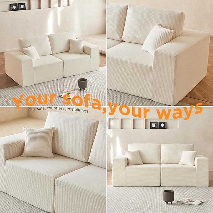 INGEROOM 79" Cloud Couch, Loveseat Sofa - Image 6