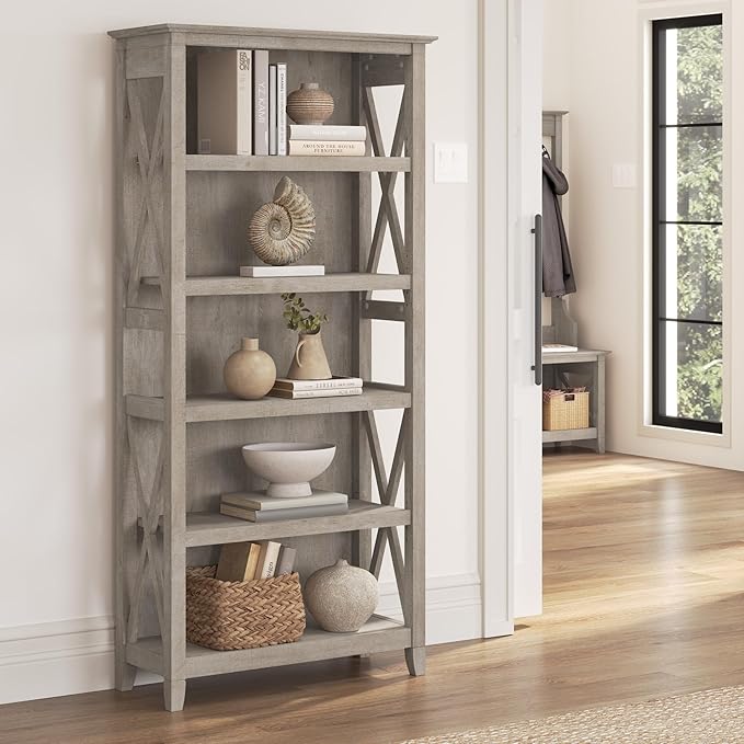Bush Furniture Tall 5 Shelf Bookcase - Image 2