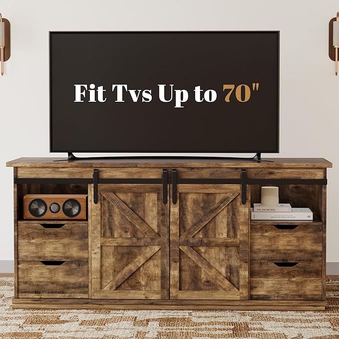 YESHOMY TV Stand for Televisions up to 65 Inchs, - Image 7