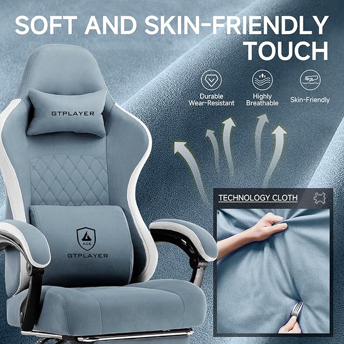GTPLAYER Office Chair, Gaming Computer Desk Fabric Chair - Image 4