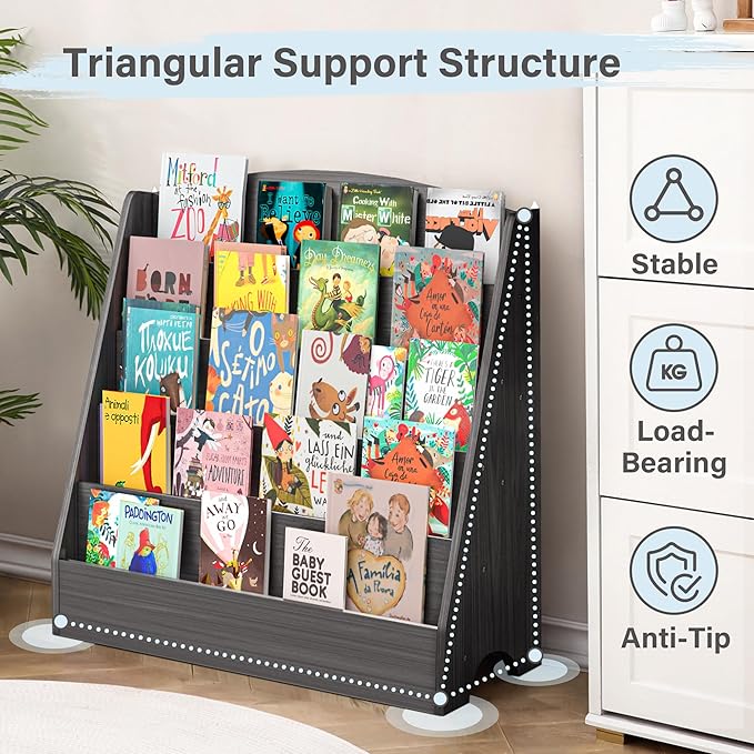TOETOL 5-Tier Kids Bookshelf - Image 6