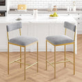GarveeHome Bar Stools Set of 2, Upholstered Counter Height Bar Stools by GarveeHome