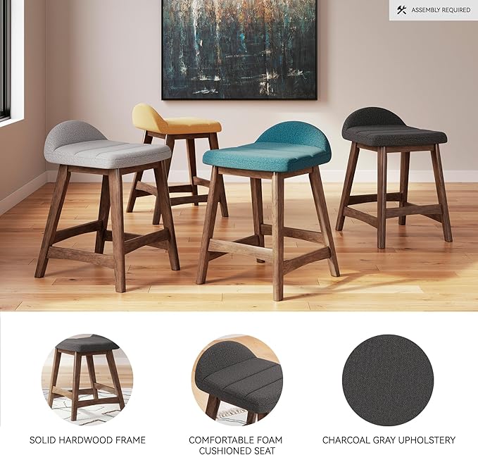 Signature Design by Ashley Lyncott Contemporary 28.5" Counter Height - Image 4