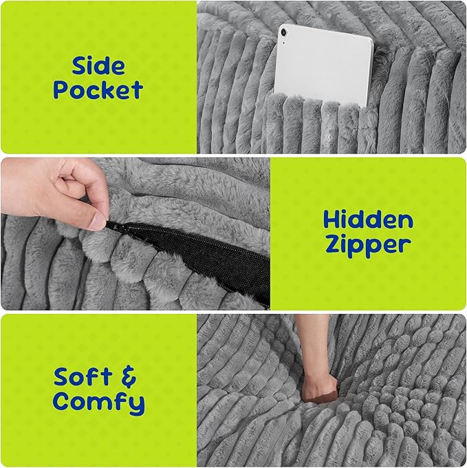 Hobestluk Bean Bag Chairs 2.5FT Bean Bag Chair - Image 6