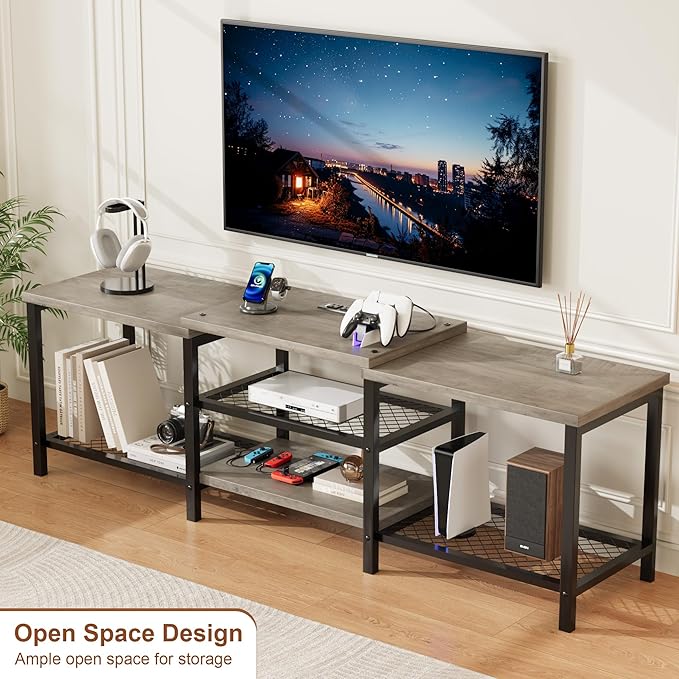 GarveeHome TV Stand with LED Lights - Image 7
