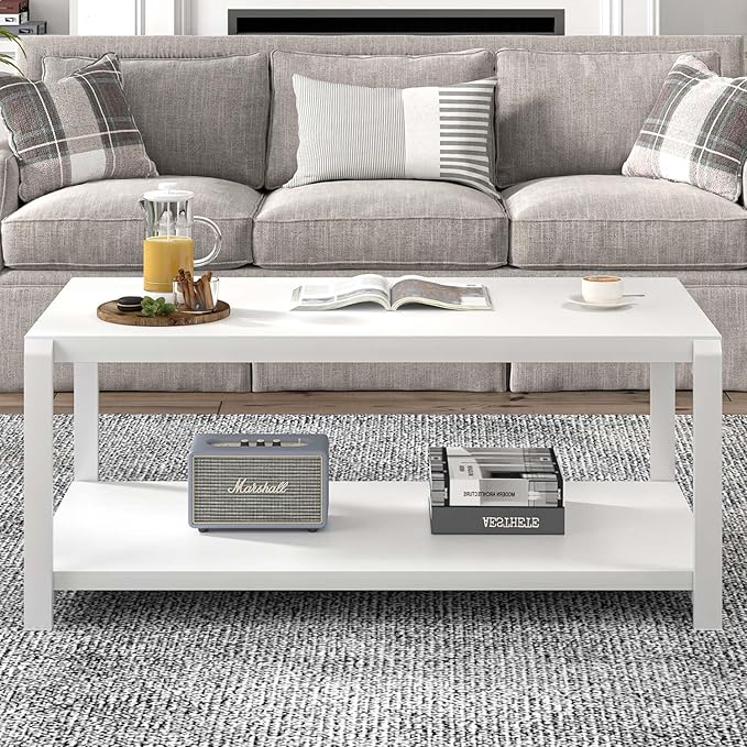 EXCEFUR White Coffee Table - Image 7