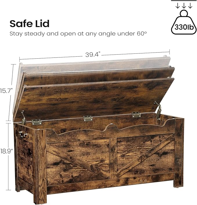39.4" Storage Chest, Extra Large Storage Trunk - Image 2