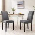 VECELO Upholstered Dining Chairs Set of 2, Modern Fabric and High Back & Solid by VECELO