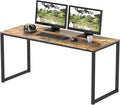 SHW Mission 48-Inch Home Office Computer Desk, Rustic Brown by SHW